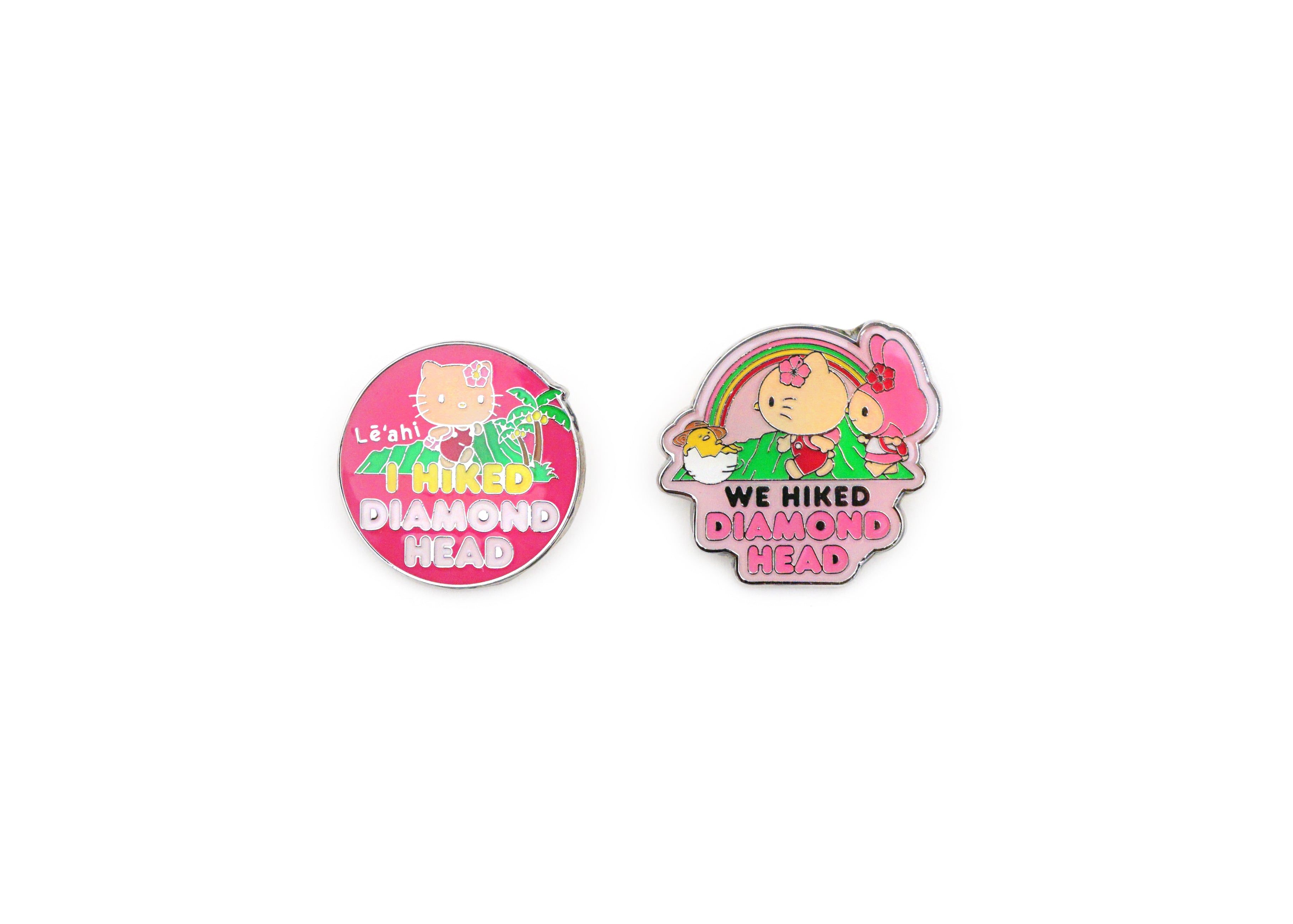 hello kitty backpack pins Hello Kitty Hiked Diamond Head Pin Set
