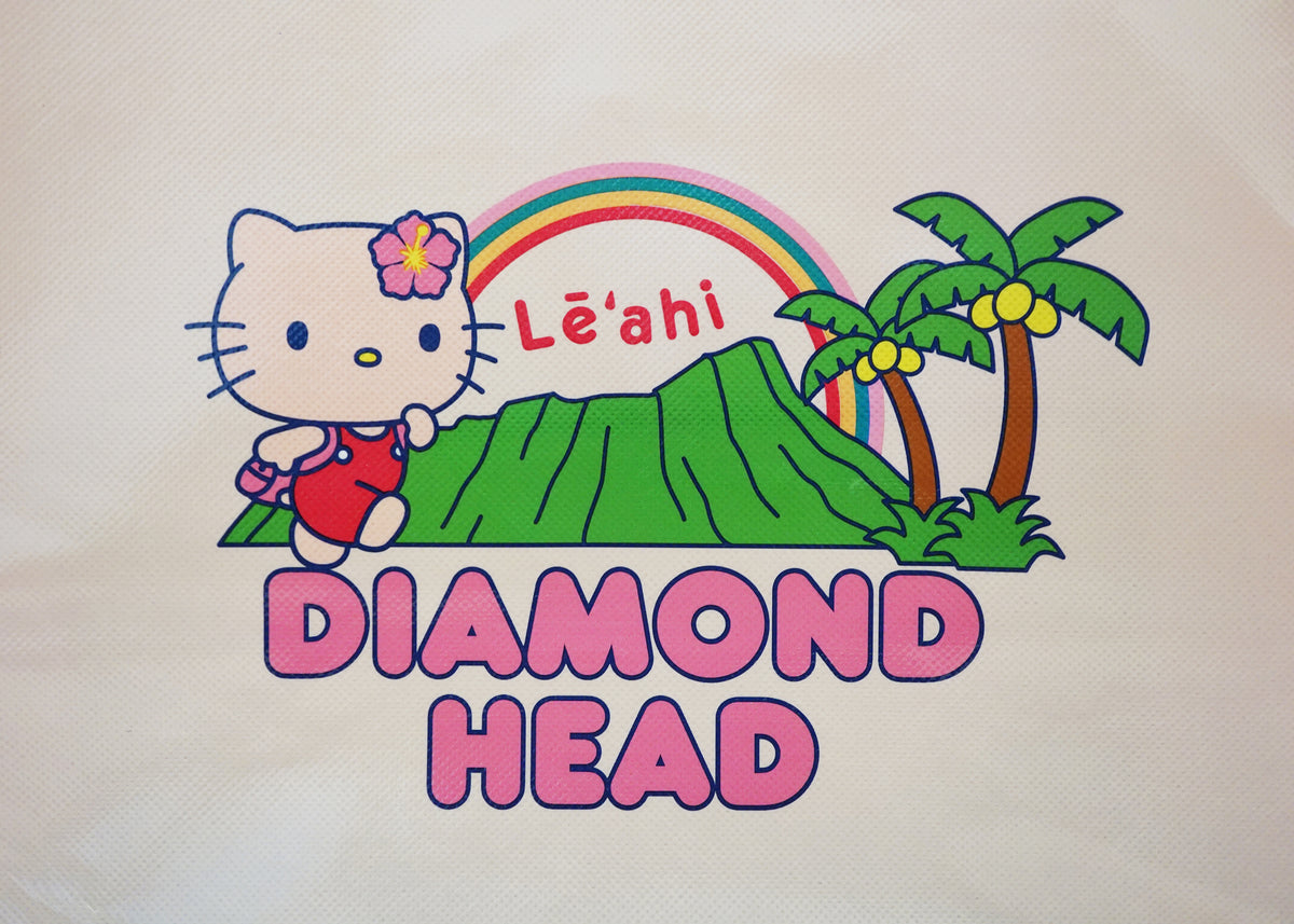 Hello Kitty We Hiked Diamond Head Recycle Tote Bag