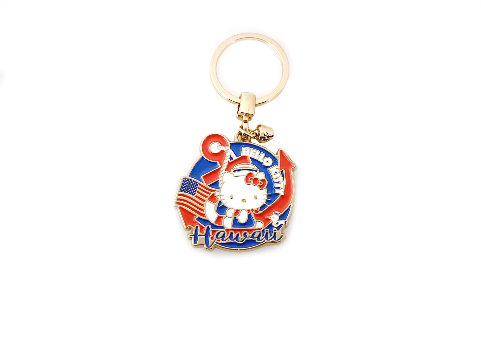 Hello Kitty Sailor Keychain, Gold