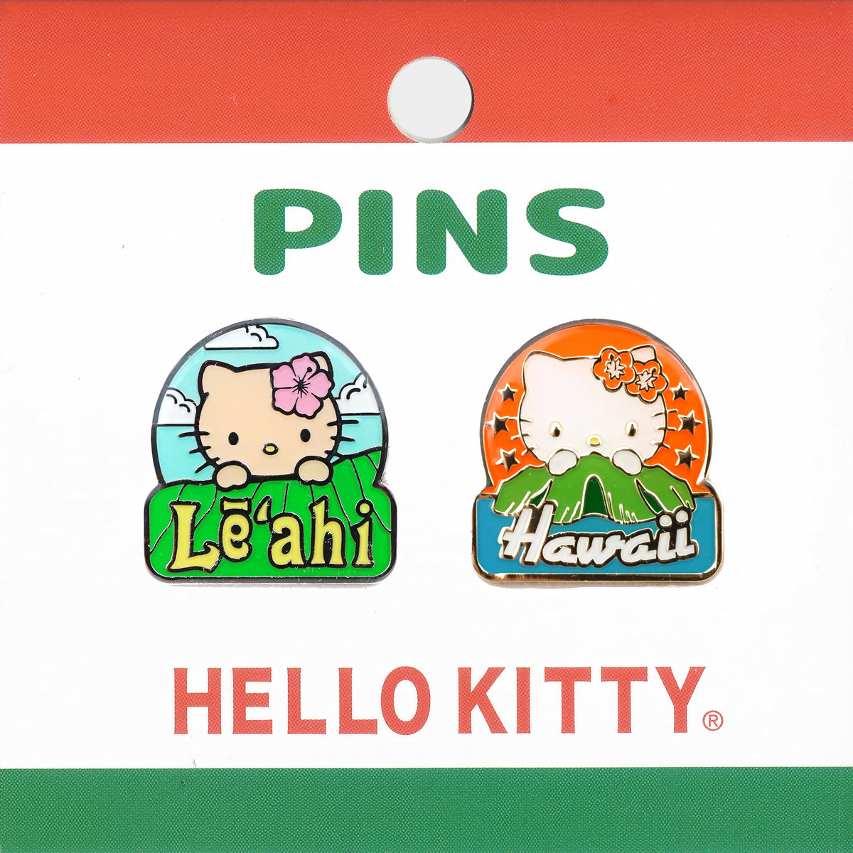 Hello Kitty Hibiscus Pin Set