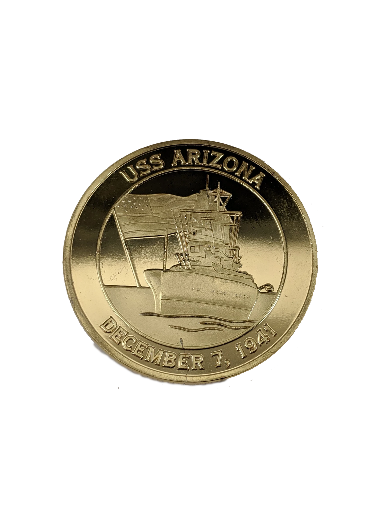 Gold-Plated Arizona Medallion