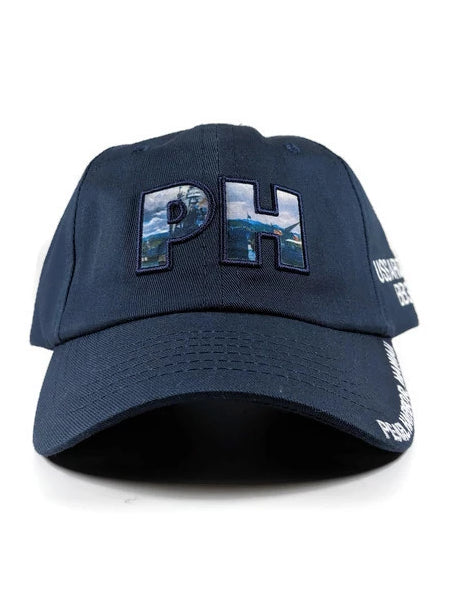 PH Letters Cap, Navy Blue