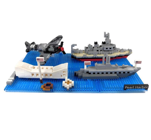 Pearl Harbor Sites Mini Building Block Set