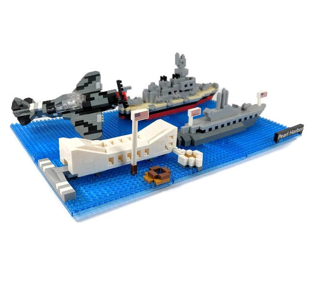 Pearl Harbor Sites Mini Building Block Set