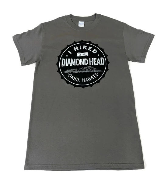 Men&#39;s I Hiked Diamond Head Shirt, Charcoal