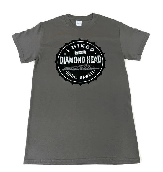 Men's I Hiked Diamond Head Shirt, Charcoal