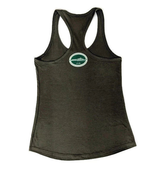 Women&#39;s Diamond Head Racerback Tank Top, Military Green