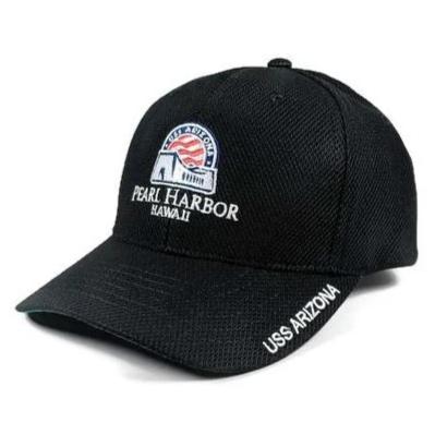 Pearl Harbor Hat with Cooling Memory Foam Sweatband, Black