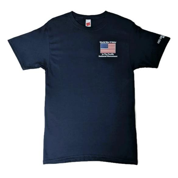 USS Utah AG16 Silhouette Shirt, Dark Blue