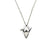 Sadako Sasaki Wing Down Crane Pendant Necklace, Sterling Silver 25 mm