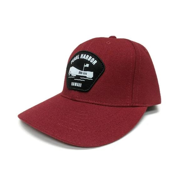 Pearl Harbor Memorial Patch Hat, Maroon