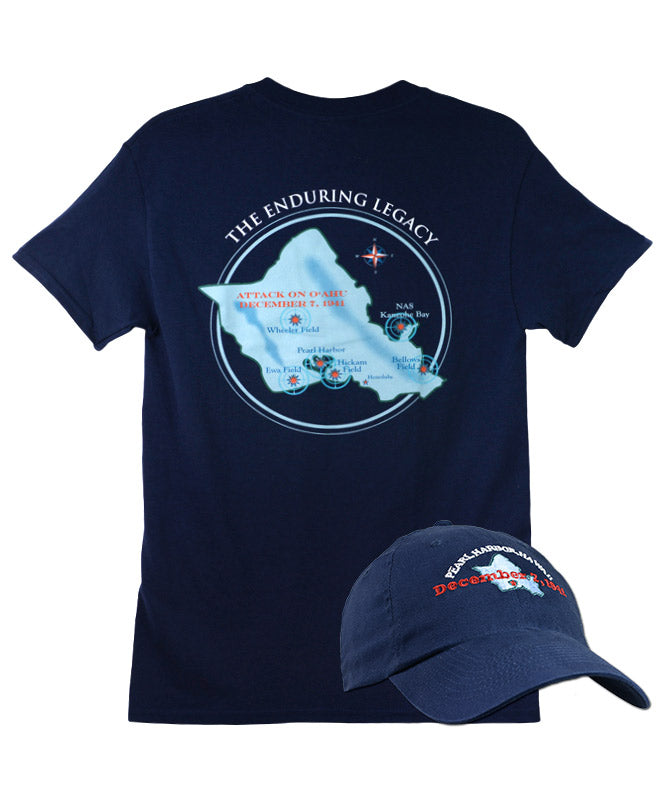 Men&#39;s &#39;The Enduring Legacy&#39; Hat and T-shirt Combo, Navy