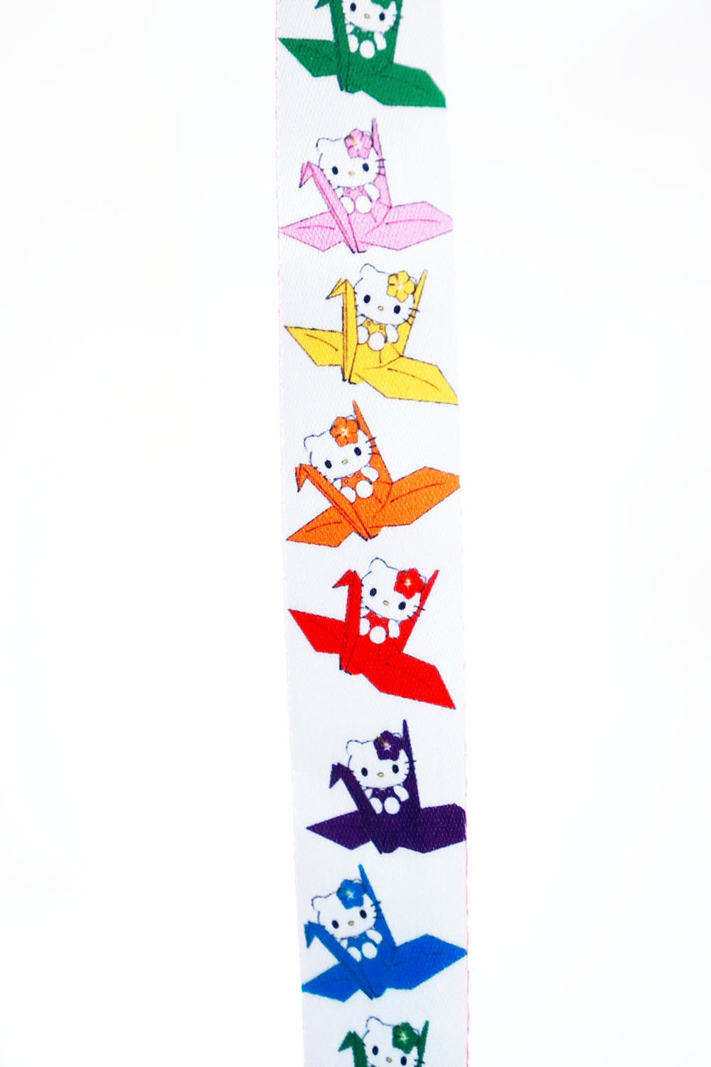 Hello Kitty Tsuru Lanyard White