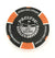 USS Arizona Memorial And Harley-Davidson Poker Chip, Black And Orange